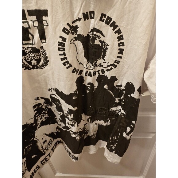 Akademiks Men's Shirt 3XL White Resist & Exist Get Some Green NWT Super Rare HTF - Picture 12 of 17